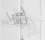 Kirbla kiriku ümbruse situatsiooniplaan. Autor: U. Hermann. Aasta: 1976