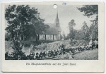 Ruhnu puukirik ja kirikuaed - vaade põhja pool, 1900-1910. Foto: AM F 27782; 	Plates, Ernst