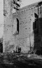 Vaade kloostri kiriku põhjaseinale loodest. Näha restaureeritud seinapinna osad (endised avad V-9 ja V-10).. Autor: V. Raam, R. Zobel, K. Aluve. Aasta: 1954-1957