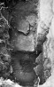 Šurf nr.2. Põhjapoolse pikihoone ja torni vundamendi pealtvaade. Pikihoone vundamendile risti on endise vundamendi jäänused.. Autor: H.Uuetalu. Aasta: 1958