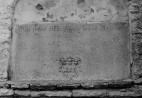 Järva-Jaani kirik. Carl von Schillingi hauaplaat. kiriku lõunamüüris. Dolomiit, 1719. a. Autor: V. Ahonen. Aasta: 1986. #11532