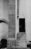 Vaade põhjapoolsele triumfikaare rekonstrueeritud ja taastatud baasisele ja loodenurga rippsamba konsoolile. . Autor: T. Böckler. Aasta: 1958. #N-1673/2