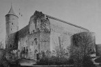 Haapsalu lossi varemed ja kirik. . Aasta: ca 1910. #F 18400/2