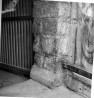 W-portaali lõunapoolne palendisein. Paremal välisukse sisekülg mustavärvilise ornamendiga.. Autor: V.Raam. Aasta: 1984
