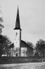 Jõhvi kirik läänest. Repro postkaardist. Autor: R. Valdre