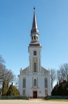 Räpina kiriku esifassaad, torn. Foto: Mart Viljus