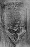 Kadrina kirik. Võidukaare faasi lõpp kolmiklehega.. Autor: A. Alla. Aasta: 1961. #4470/2