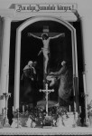 Altarimaal Kristus ristil, 19.saj. õli, lõuend; tundmatu kunstnik. Autor: R. Sillasoo. Aasta: 1981. #5399