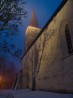 Vaade kirikule videvikus. Foto: M. Viljus (01/2009)