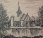 Kuusalu kirik pärast 1890. aasta ümberehitust. Foto: Kuusalu kiriku kooriruumi siseviimistlusuuringud. Tegevuskava. 2021