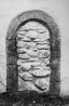 Harju-Risti kiriku raidportaal koori lõunaseinas (kinnimüüritud).. Autor: Viivi Ahonen. Aasta: 1994. #neg. 18844