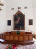 Kiriku vahekäik ja altariosa on sillutatud suurte tellistega.. Foto: M.Viljus, 08/2011