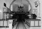 Ridala kiriku sisevaade oreli suunas.. Autor: Viivi Ahonen. Aasta: 1995