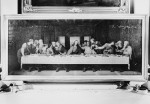 Valga Jaani kiriku altarimaal -Püha õhtusöömaaeg- Õli, lõuend. Tundmatu kunstnik (L. da Vinci järgi), 19. saj. Foto: Räni Laanmaa,  1983.