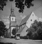 Vaade Pärnu Eliisabeti kirikule. Autor: Villem Raam. Aasta: august 1962. #N- 5957