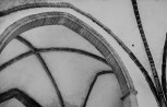 Vaade rekonstrueeritud triumfikaarele kagust. N-1674/2. Autor: T. Böckler. Aasta: 1958