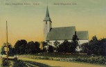 Trükitud koloreeritud postkaart Koeru kiriku vaatega.. Autor: Kirjastaja E. J, R.. Aasta: ca 1910. aastad. #F 15335 TAAM 12787/5