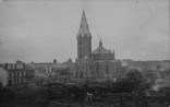 Narva Aleksandri kirik, ca 1919. a. Pildistatud ilmselt peale lahinguid Narva rajoonis Vabadussõja perioodil. . Aasta: u 1919. #F-27797