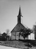 Rannu kirik. Vaade läänest. Autor: Roman Veldre. Aasta: 1964