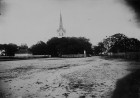 Vaade turuplatsilt Keila Mihkli kirikule.. Aasta: ca 1910. #5633/33