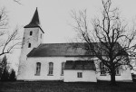 Võru mk. Rõuge kirik. Vaade kiriku lõunaküljele. Autor: M. Pakler. Aasta: 1986. #11917