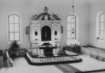Võru mk. Rõuge kirik. Altar ja altariaed 18.saj. Autor: M. Pakler. Aasta: 1986. #11925